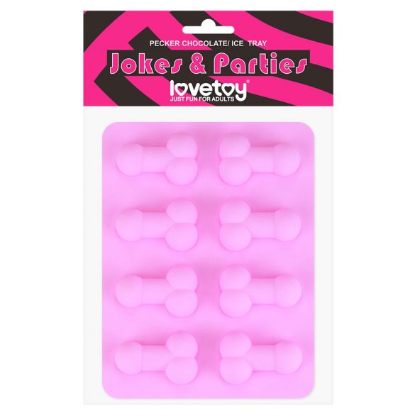 Penis-shaped Ice Cube Tray (Pink)