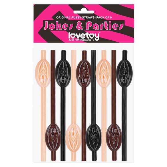 Lovetoy - Vagina Straw (Natural-Brown-Black)