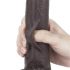 Lovetoy Gleitende-Haut - doppelschichtiger Saugnapfdildo - 23 cm (braun)