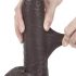 Lovetoy Sliding-Skin - Double couche ventouse - 23cm (marron)