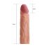 Lovetoy Pleasure X-tender - Pláštěnka na penis - 19 cm (přírodní)