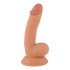 Mr. Rude - lifelike dildo with testicles and suction base - 18cm (natural)