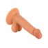 Mr. Rude - dildo z zaciskiem na jądra - 17 cm (naturalne)