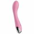 Vibratore ricaricabile per punto G "Lonely" in silicone vellutato (rosa)