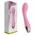 Vibratore ricaricabile per punto G "Lonely" in silicone vellutato (rosa)