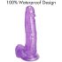 Tracy's Dog Jelly 8 - piesūceknis, sēklinieki dildo (violets)