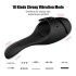 Vibratore da glande in silicone morbido ricaricabile con doppio motore (nero)