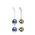 Nalone Yany Love - verstelbare geisha ballenset (blauw-goud)