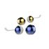 Set di Sfere Kegel Nalone Yany Love - Variabile e Ponderato (Blu-Oro)