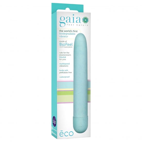 Gaia Eco L - Eco-Friendly Large Vibrator (Blue)