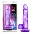 bjours Sweet N Hard 4 - su padu ir sėklidėmis dildo (violetinė)