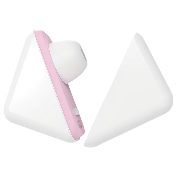 Vibeconnect - Rechargeable Air Wave Clitoral Stimulator (White-Peach)