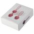 Set di palline di Kegel Cotoxo Cherry per il rinforzo muscolare profondo - Duo rosso elegante