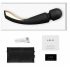 LELO Smart Wand 2 - mare - vibrator de masaj cu acumulator (negru)