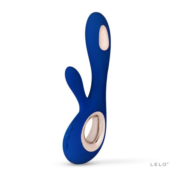 Vibratore LELO Soraya Wave - ricaricabile con stimolatore clitorideo e funzione oscillante (blu)