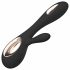 Vibratore LELO Soraya Wave Ricaricabile con Stimolatore Clitorideo e Movimento Ondulatorio (Nero)