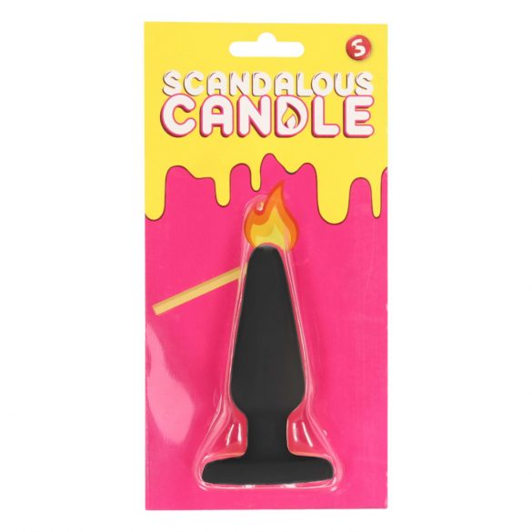 Scandalous - candle - anal plug - black (50g)

Simplified:
Black Anal Plug Candle (50g)