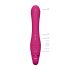 Vive Suki - rechargeable, strapless attachable vibrator with bunny clitoris stimulator (pink)