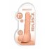 RealRock Dong 7 - Realistic Dildo with Testicles (17cm) - Natural