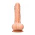 RealRock Dong 7 - dildo realist cu testicule (17cm) - natural