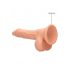 RealRock Dong 7 - realistischer, Hoden-Dildo (17cm) - Naturfarben