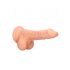 RealRock Dong 7 - dildo realist cu testicule (17cm) - natural