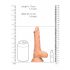 RealRock Dong 7 - Realistic Dildo with Testicles (17cm) - Natural