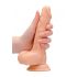 RealRock Dong 7 - reālistisks dildo ar sēkliniekiem (17cm) - dabisks