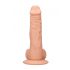 RealRock Dong 8 - dildo realist cu testicule (20cm) - natural