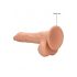 RealRock Dong 8 - realistyczne dildo z jądrami (20 cm) - naturalne