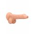 RealRock Dong 8 - Realistic Dildo with Testicles (8 Inches) - Natural