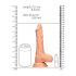 RealRock Dong 8 - realistische dildo met ballen (20cm) - natuur