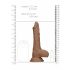 Dildo Realistico RealRock con Testicoli 20 cm - Color Carne Scuro