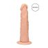 RealRock Dong 8 - realistické dildo (20 cm) - přírodní