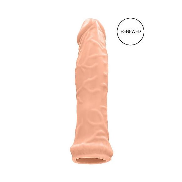 RealRock Penis Sleeve 6 - návlek na penis (17cm) - přírodní barva