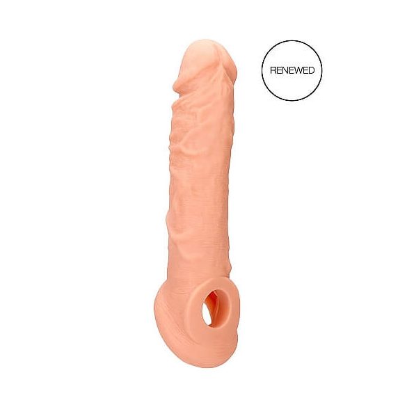 RealRock Penis Sleeve 8 - návlek na penis (21cm) - tělová barva