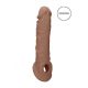 RealRock Penis Sleeve 8 - Dark Natural (21cm)