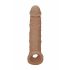 RealRock Penis Sleeve 8 - Dark Natural (21cm)