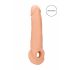 RealRock 9 Penis Sleeve - (21.5cm) - Natural