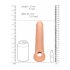 RealRock 9 Penis Sleeve - (21.5cm) - Natural