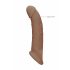 RealRock Penis Sleeve 9 - Dark Natural (21.5cm)