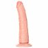 RealRock Slim - självhäftande, realistisk dildo - 15,5 cm (natur)