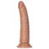 RealRock Slim - realistischer Dildo mit Saugfuß 15,5cm (dunkle Natur)