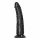 RealRock Slim - realistické dildo s lepivými nožičkami - 15,5 cm (černé)