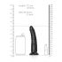 RealRock Slim - zuignap realistishe dildo - 15,5 cm (zwart)