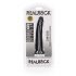 RealRock Slim - ljepljivi, realistični dildo - 15,5 cm (crni)