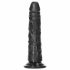 Dildo Realistico con Ventosa Slim RealRock - 15,5cm (Nero)