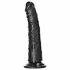 Dildo Realistico con Ventosa Slim RealRock - 15,5cm (Nero)