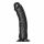 RealRock - realistični dildo s vakuumom - 15,5 cm (crni)