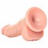 RealRock - Suction Cup Realistic Dildo - 15.5cm (Natural)